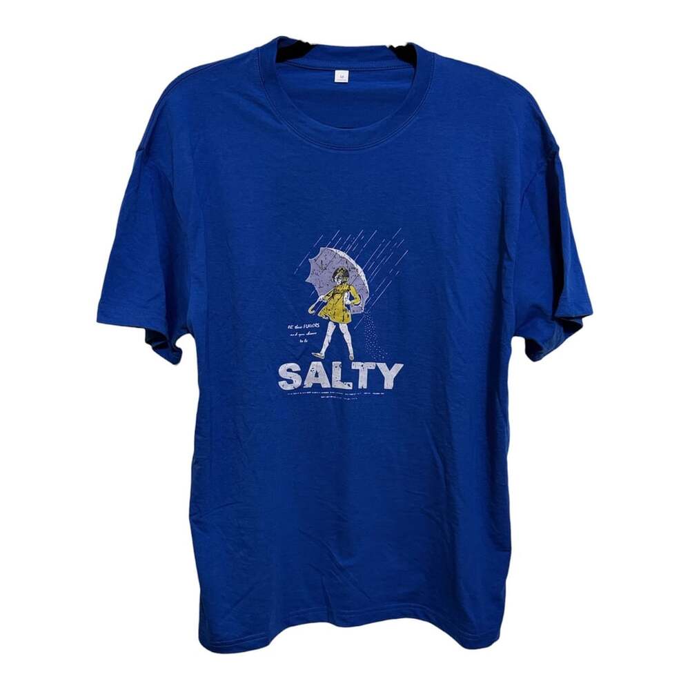 Size Medium ‘Salty’ Custom Graphic Unisex T-Shirt - Picture 2 of 4